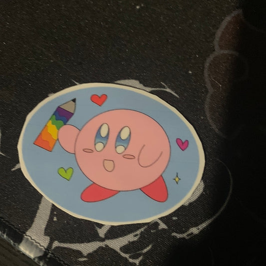 Kirby Pencil Sticker